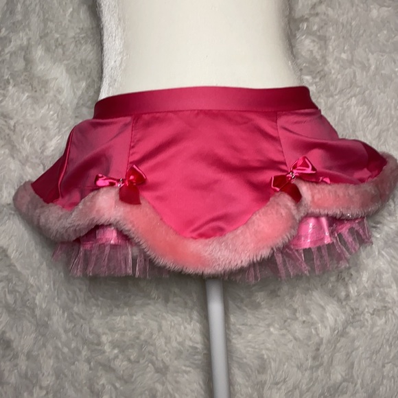 ‼️SOLD‼️Victoria’s Secret sexy little thing satin tulle faux fur lingerie - Picture 2 of 7